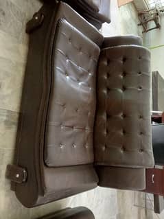 7 seater Lather sofa