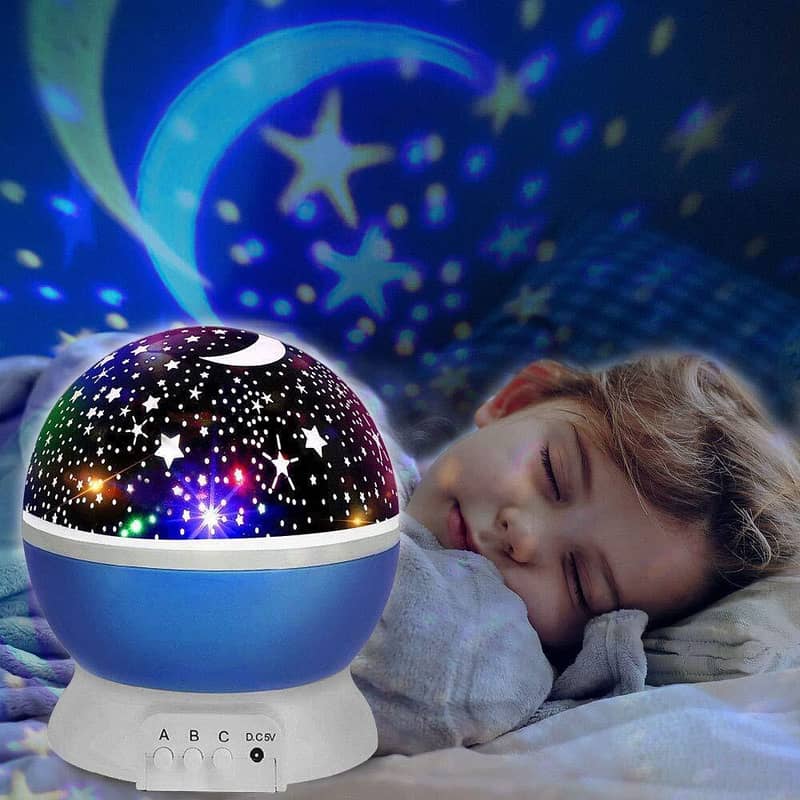 Kids Starry Light Planetarium Projection Sky Moon Lamp Birthday gift 0