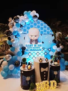 Baloon decore/birthday/aqeeqa decor/baby welcome/magic show /jumping