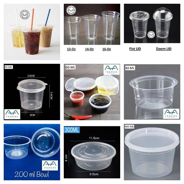 Disposable Food Packaging/Containers/Boxes (Plastic, Aluminum) 1