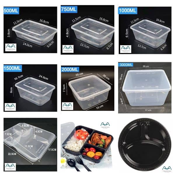 Disposable Food Packaging/Containers/Boxes (Plastic, Aluminum) 2