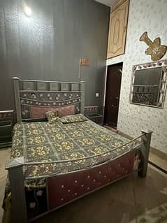 Bed Set with dressing or 2 side table and Dewan