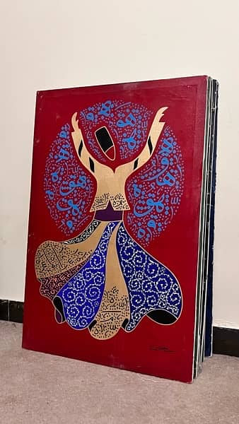 ( Oil Paint ) Sufi Art by Mufti Maaz 5