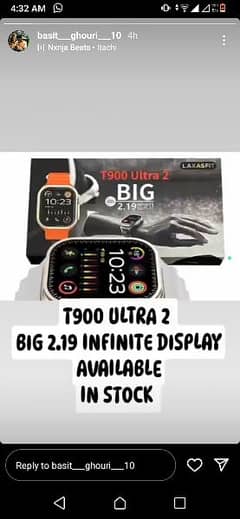 T900 ultra 2 big 2.19 infinite display