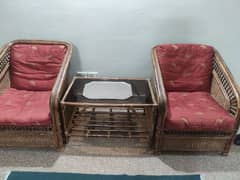 cane 5 seater sofa set