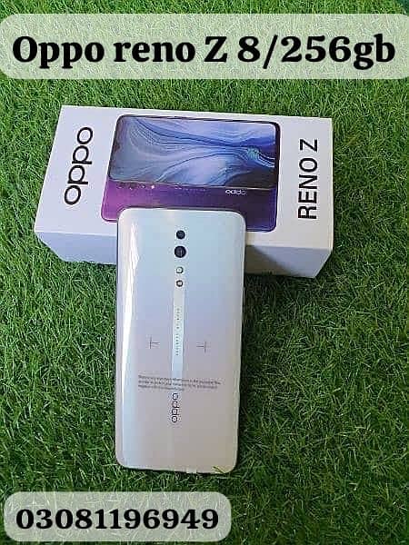 oppo reno z 8/256gb set charger dual sim PTA Approved 9