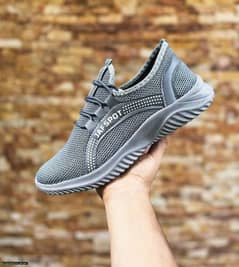 Man's casual Breathable fashion sneaker -JF018 Grey