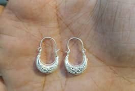 chandi ky earings, free delivery All Pakistan