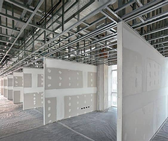 OFFICE PARTITION, DRYWALL GYPSUM PARTITION & CEILING,  FALSE CEILING 19