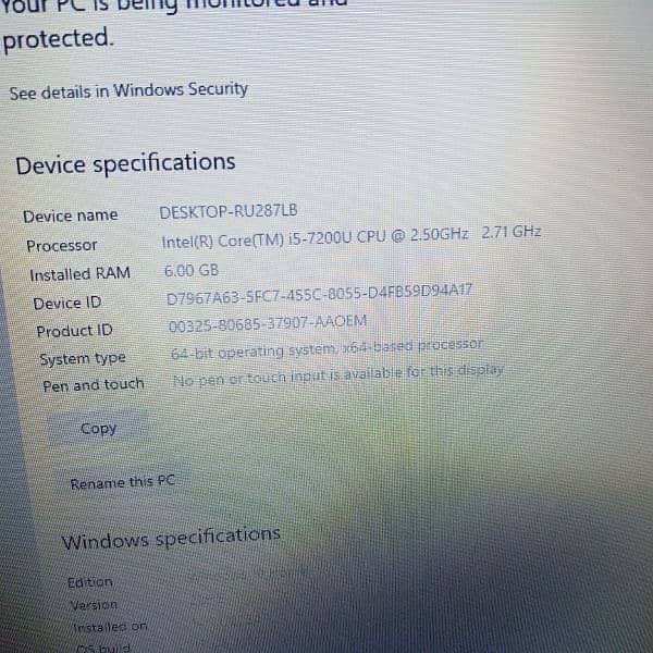 Lenovo IdeaPad 110 core i5 7th generation 6/128 condition 10/7 6