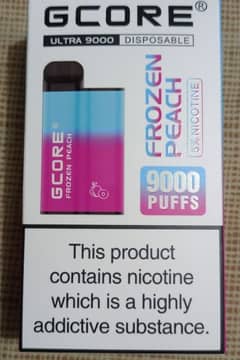 GCORE ULTRA 9000 PUFFS VAPES PODS AVAILABLE