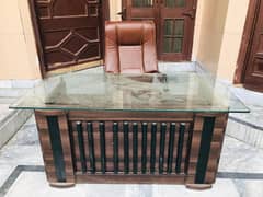 Executive Office Chair and Table for Sale