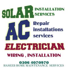 Solar Installation Service / AC Repair / AC Service / Electrician