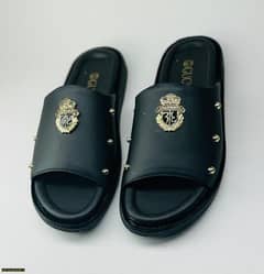 men synthetic leather slippers