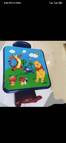 Storage Stool Box Chair Study Table Desk Bear Kids Toys Bluetooth Mic 6