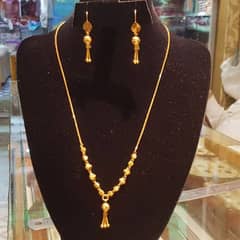 gold chain loket necklace pandal set mala set available