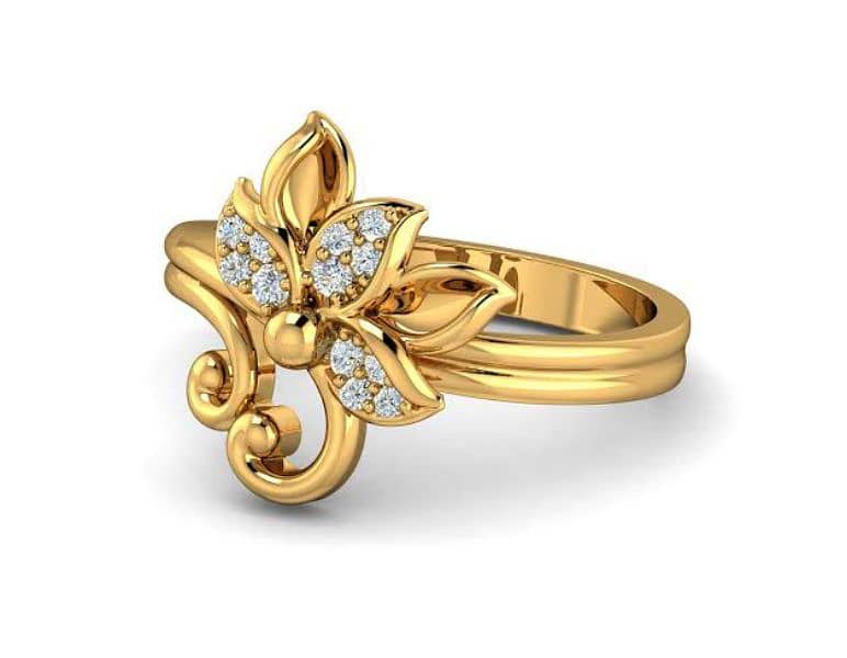 gold palated jewellery Sona ka Pani karvy 1 karet gold ring 0