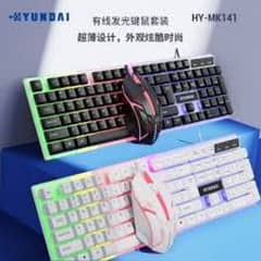 Semi Mechanical gaming keyboard with RGB gaming mouse