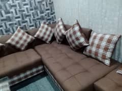 7 seatr sofa L shape mini dining king size dewan urgent sale