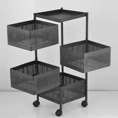 Foldable Food Storage Basket Stand