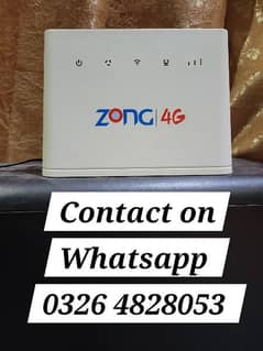 Unlocked Zong 4G Device|router|jazz|b310|tenda|Contact on 0326 4828053