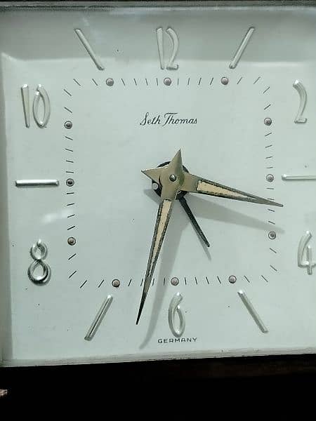 Antique Seth Thomas Germany  Vintage table Clock Classic brass 3