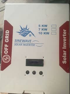 7kv inverter  6 month grente battery ke bagair direct solar platea
