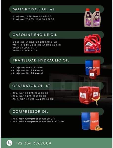 bike 70cc , 125 ,cars ,truks , generators  engine oil available 4