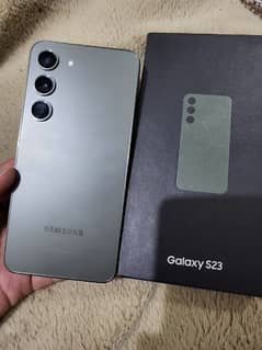 Samsung galaxy S23 with original box in warranty Green online cp i