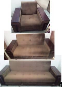 Sofa set with bed option