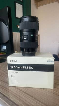 Sigma 18-35mm f1.8 Canon Mount | Perfect Condition