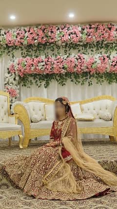 Beautiful stunning Bride Barat lhanga with jewelry