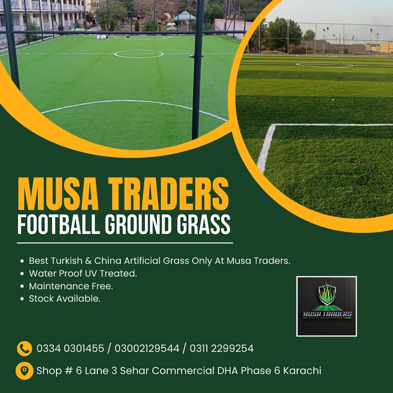 Astro Turf Grass - Artificial Football Ground Grass - Rooftop Grass 7