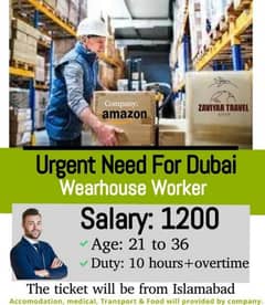 Job Opportunity: Warehouse Worker in Dubai