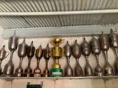 Antique Steel trophies