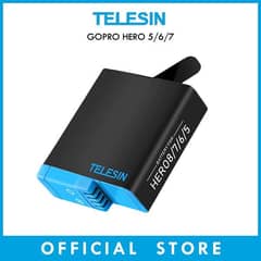 telesin GoPro 5, 6, 7, 8 battery gopro Hero 7, Hero 6, Hero 5 battery