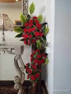 Home decor flowers red colour
