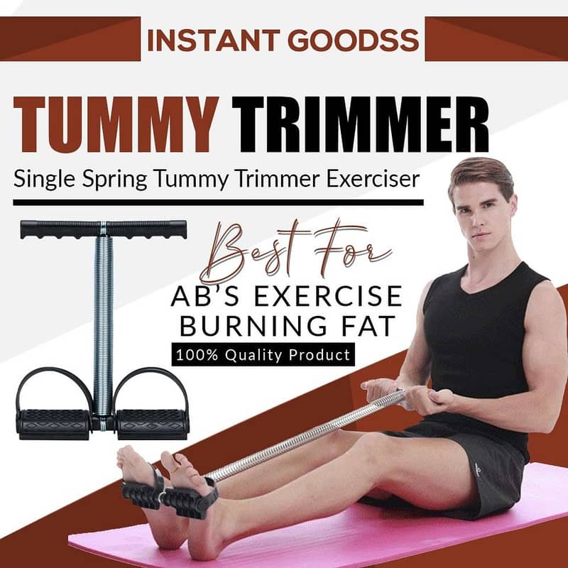 Tummy trimmer high quality in single spring and double spring for home 0