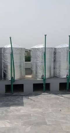 Heat proofing or water proofing or water tank cleaning
