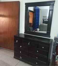 dresser with large mirror, barely used, like new