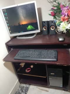 HP LED, monitor, keyboard, speaker ,mouse and cpu