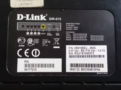 D-link (DIR615) with Original D-Link Charger