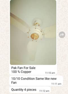 Best Design ceiling fan by Pak fan