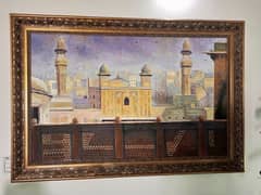 oil Painting of Masjid Wazir khan painted by Chinese artist,