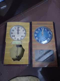 2 pendulum wall clock 70 Years Old Urgenty Sale