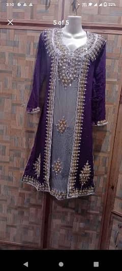 one time use full embroidery dress