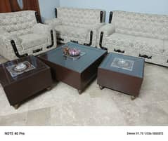 sofa set with table's