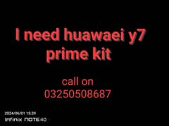 huawaei y7 prime kit second/ new