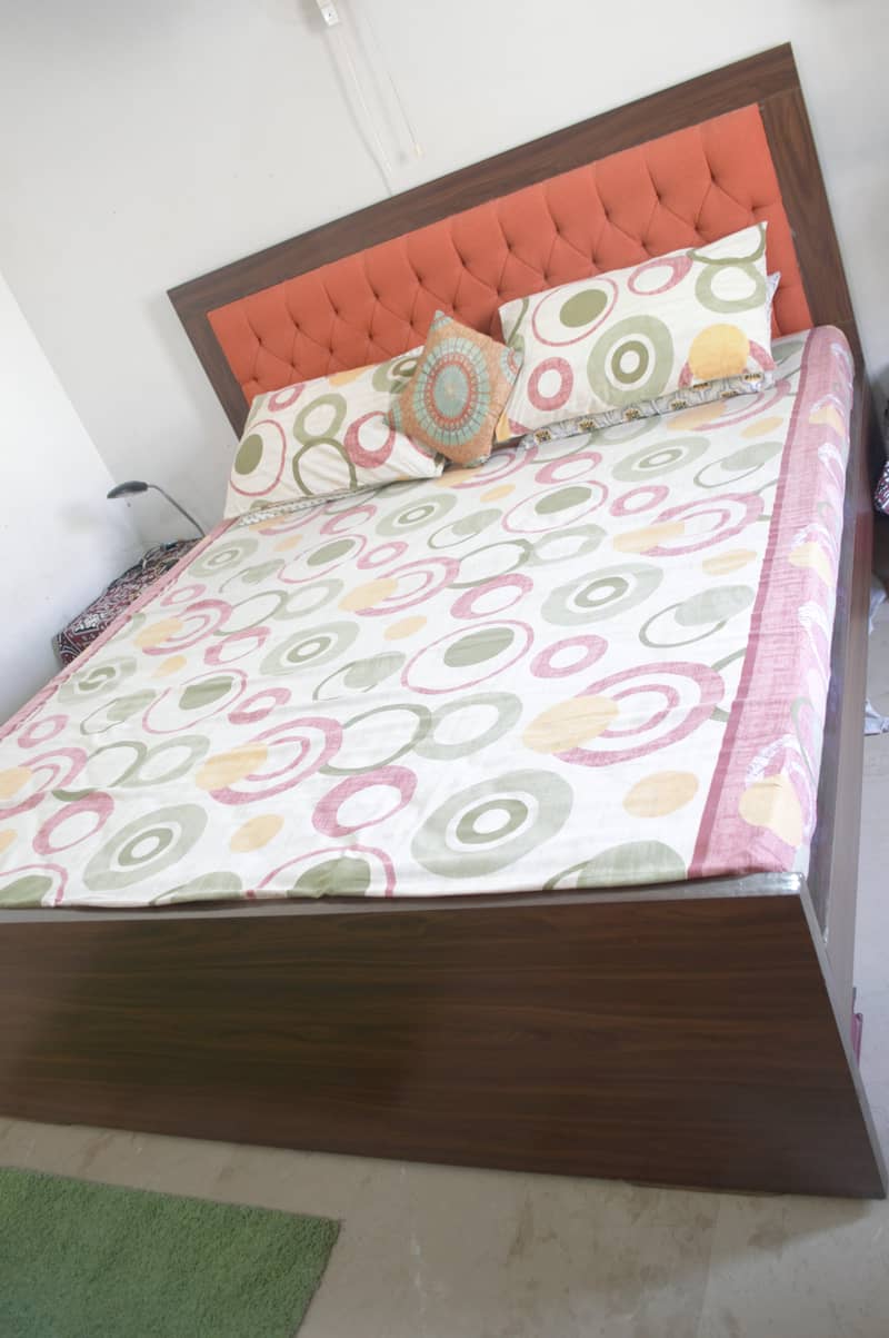 King Size Bed with Dresser & Mattress 2