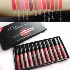 Long-Lasting Matte Lipstick Set - 12 Shades of Pink